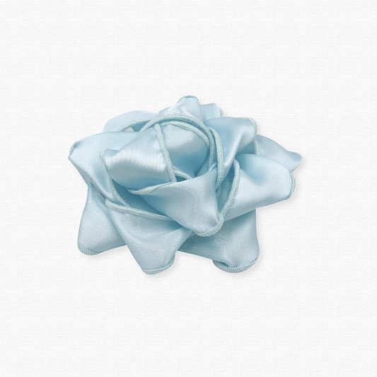 Reusable gift bow made of recycled fabric - Sky blue